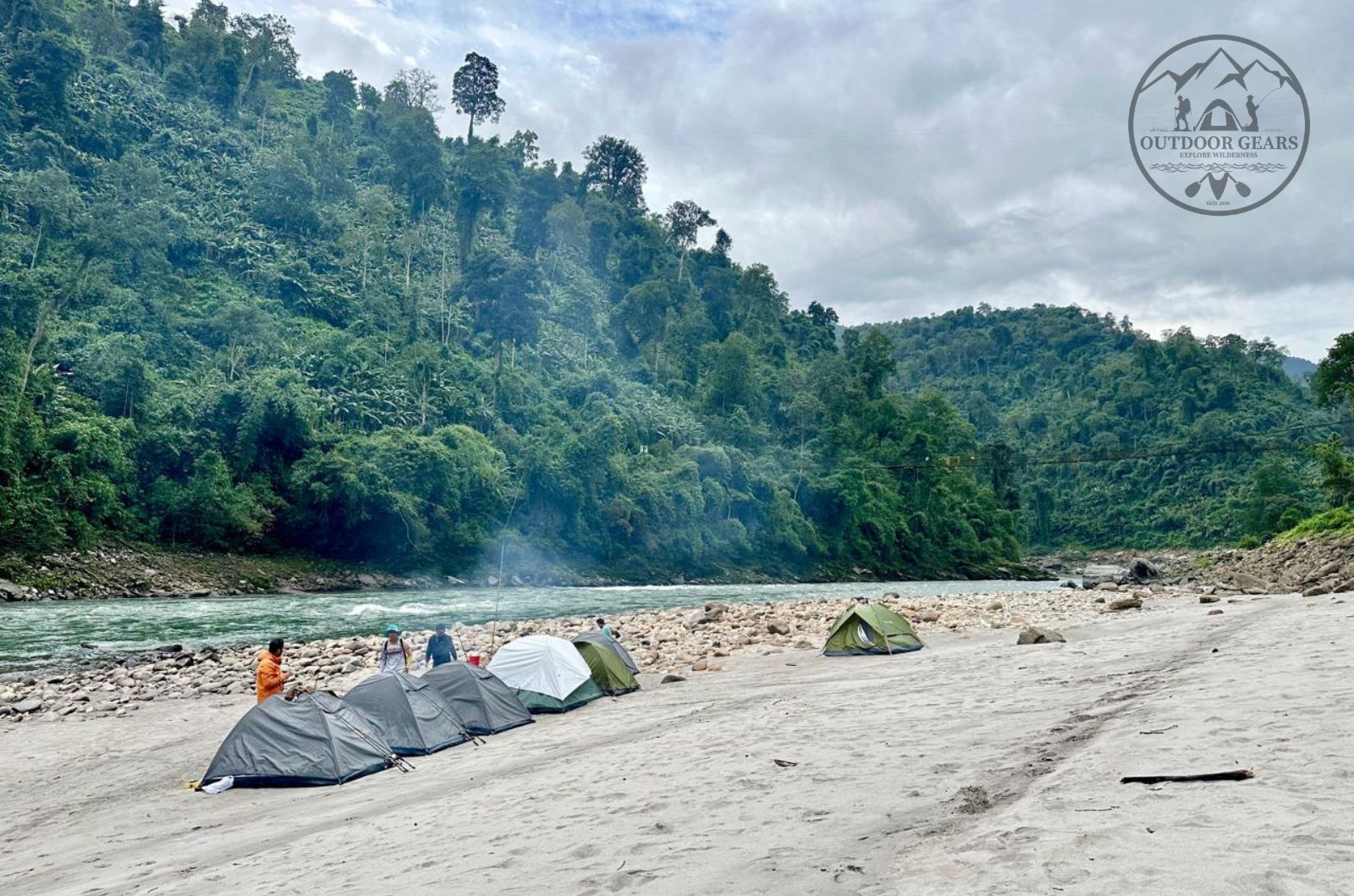 Angling camp at Kumey River